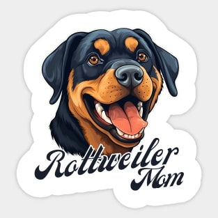 Rottweiler Mom T-Shirt - Dog Lover Gift, Pet Parent Apparel Sticker